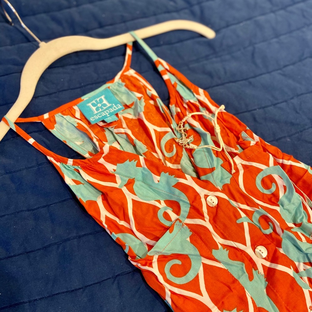 Bright long summer dress